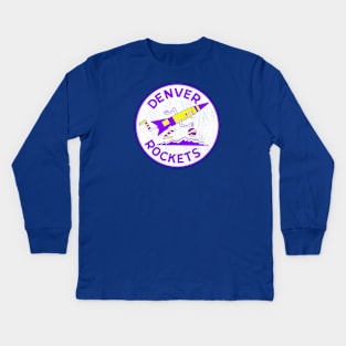 Vintage Denver Rockets Basketball 1967 Kids Long Sleeve T-Shirt